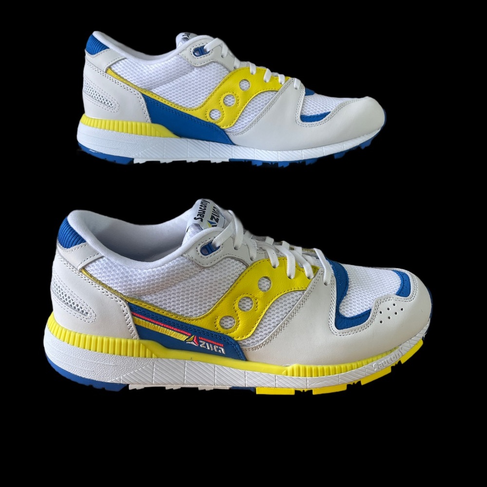 Saucony AZURA OG White Yellow *NEW* Men’s size 11 - Picture 3 of 10